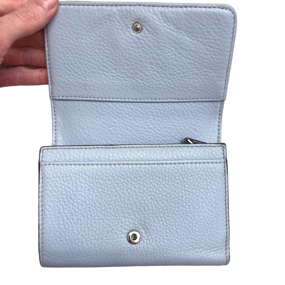 Tory Burch light blue leather wallet - Picture 4 of 16